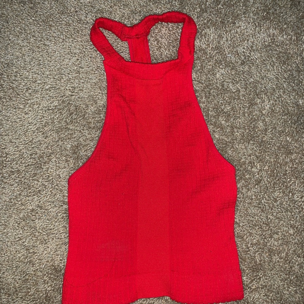 Free people High neck crop top